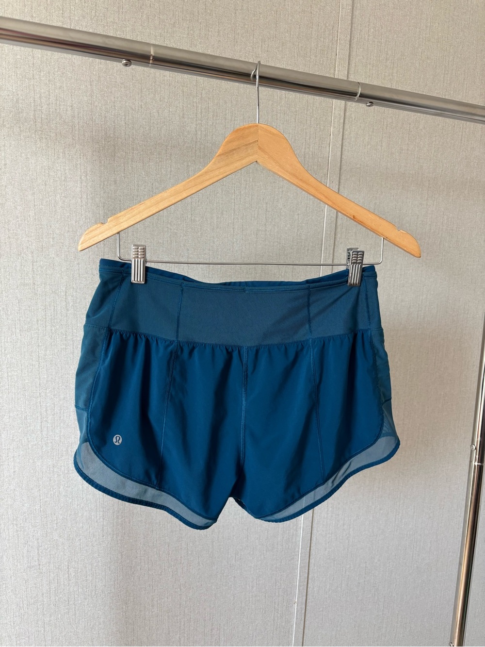 lululemon athletica Teal Blue Athletic Running Shorts